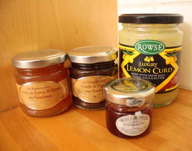 lemon curd and jam
