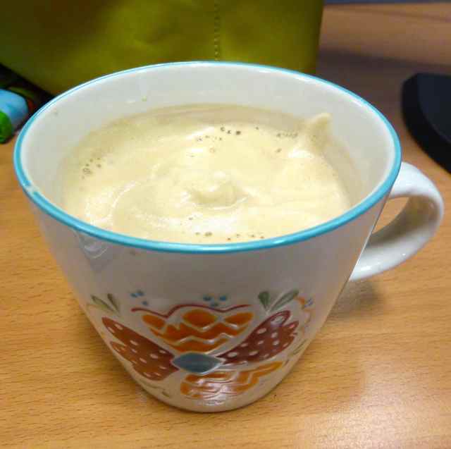 soy milk latte